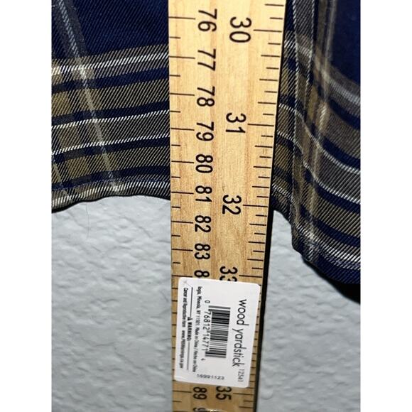 Oak Hill Men’s 5XL Plaid Sport Long Sleeve Button Down Shirt Green - Picture 8 of 10